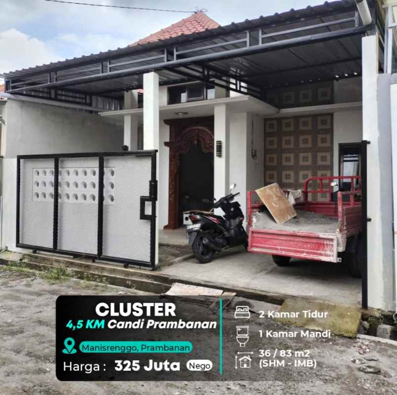 rumah baru dalam cluster di 4 km utara candi prambanan