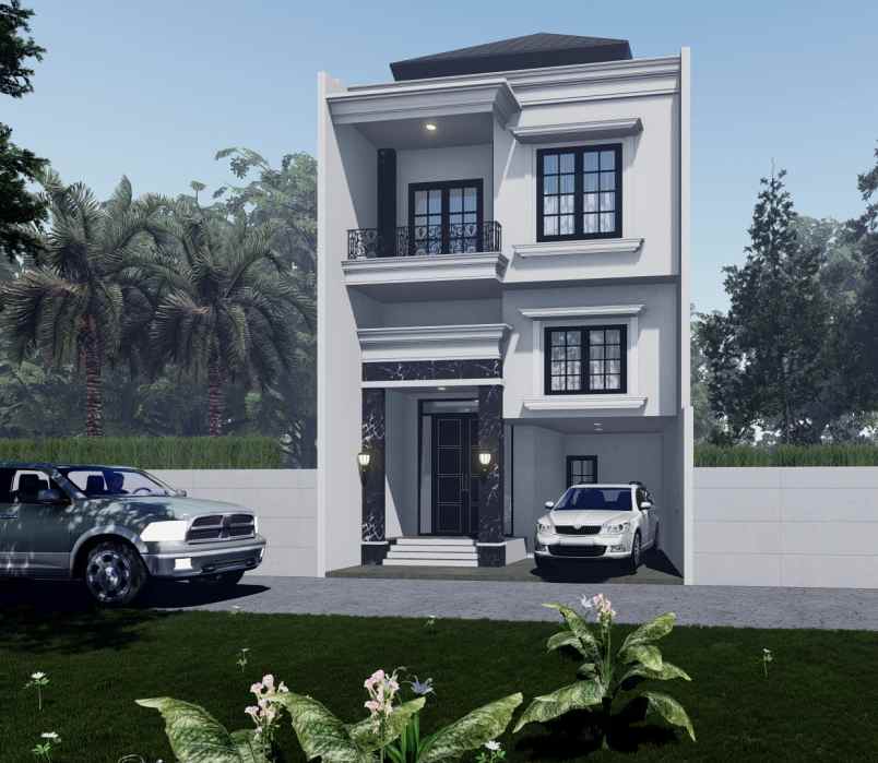 rumah baru modern di tanjung barat jakarta selatan
