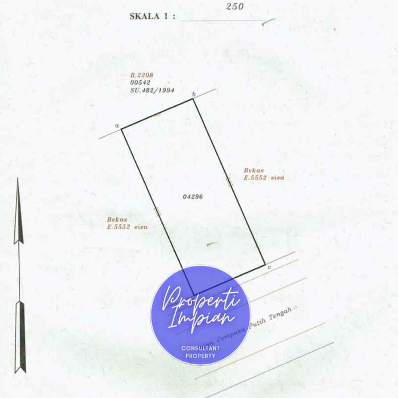 rumah hitung tanah di cempaka putih jakarta pusat