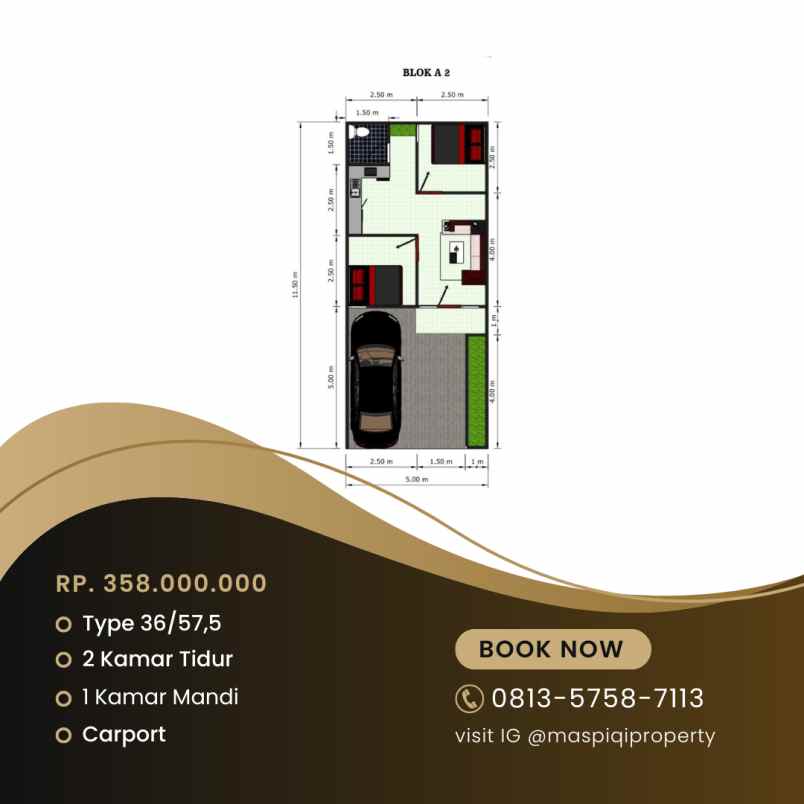 rumah sedang progres tinggal finishing saja