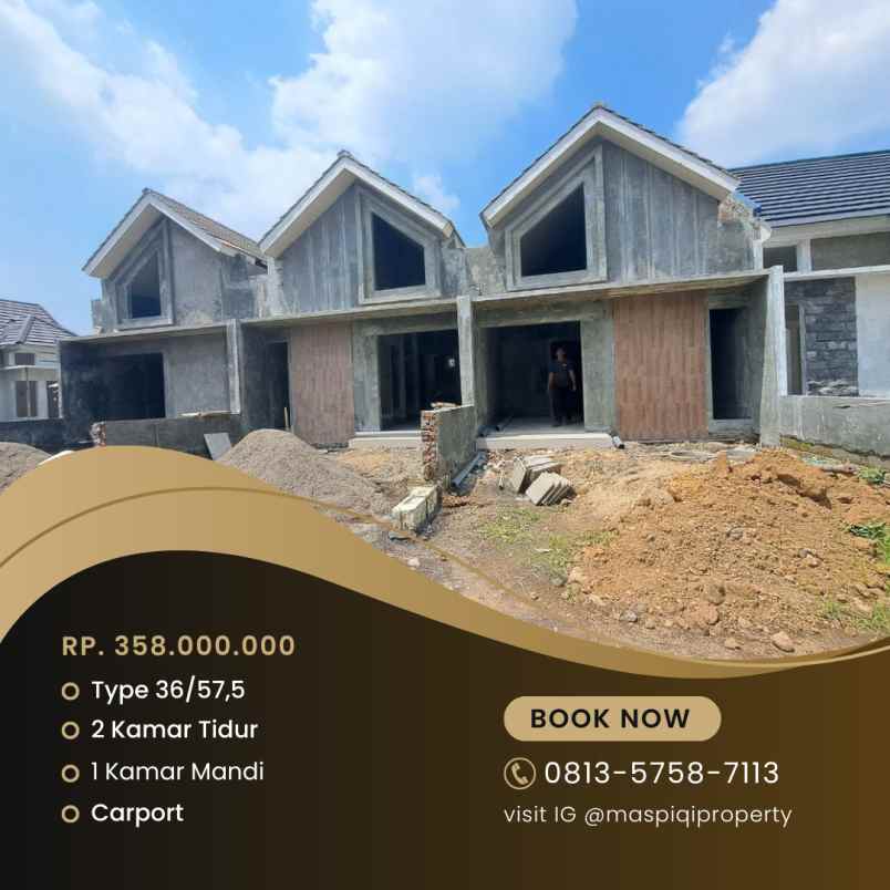 rumah sedang progres tinggal finishing saja