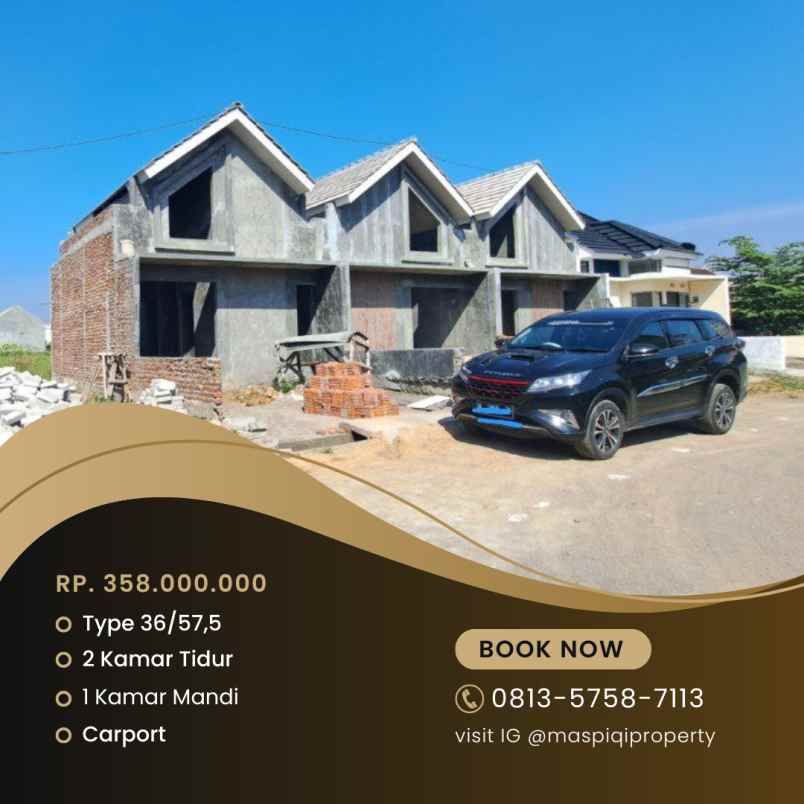 rumah sedang progres tinggal finishing saja