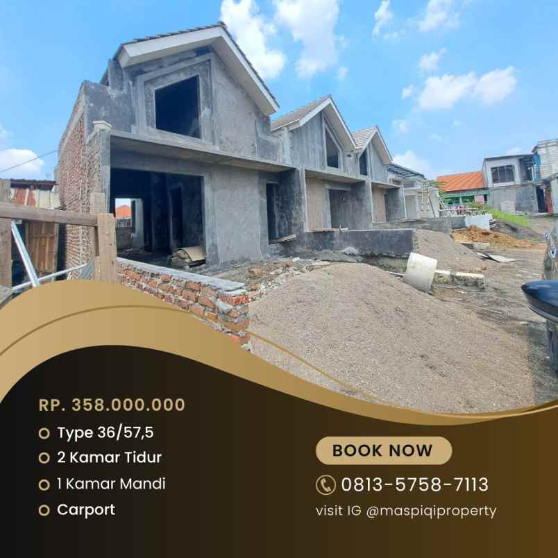 rumah sedang progres tinggal finishing saja