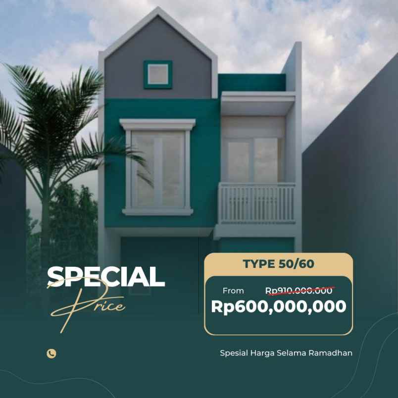 rumah syariah di cimanggis depok dekat tol