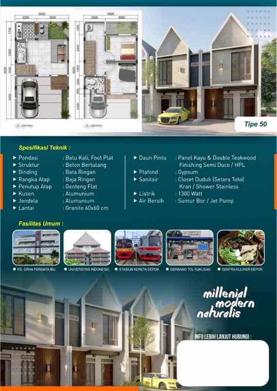 rumah tanah baru beji depok