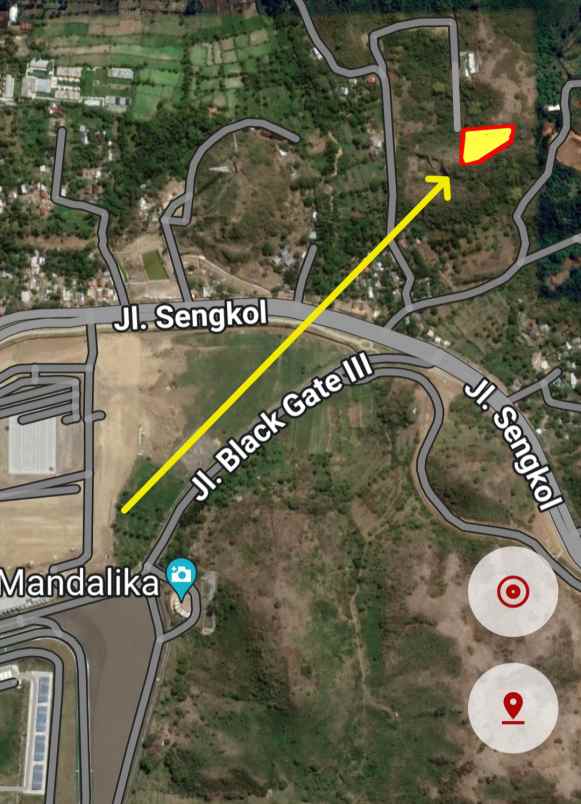 tanah di lombok view laut dan sirkuit mandalika