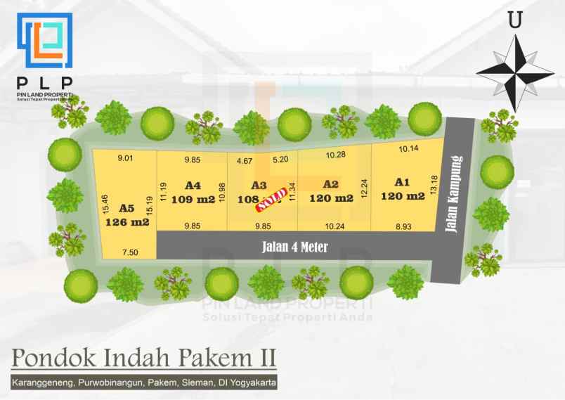 tanah kavling pakem sleman barat wisata banyu sumilir