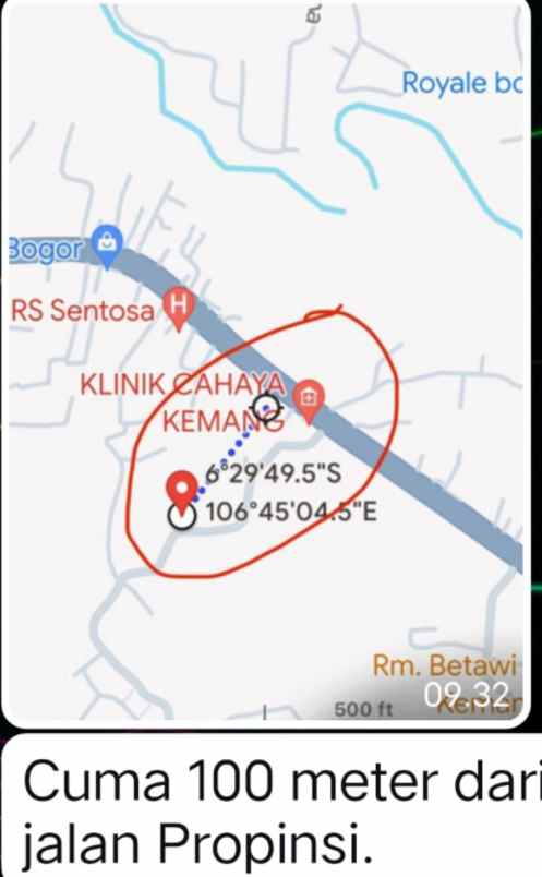 tanah murah akses mobil