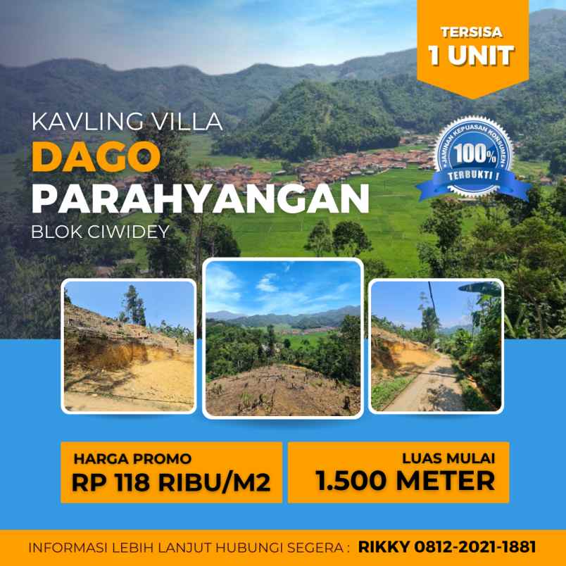 tanah murah di ciwidey cocok untuk villa dan kebun