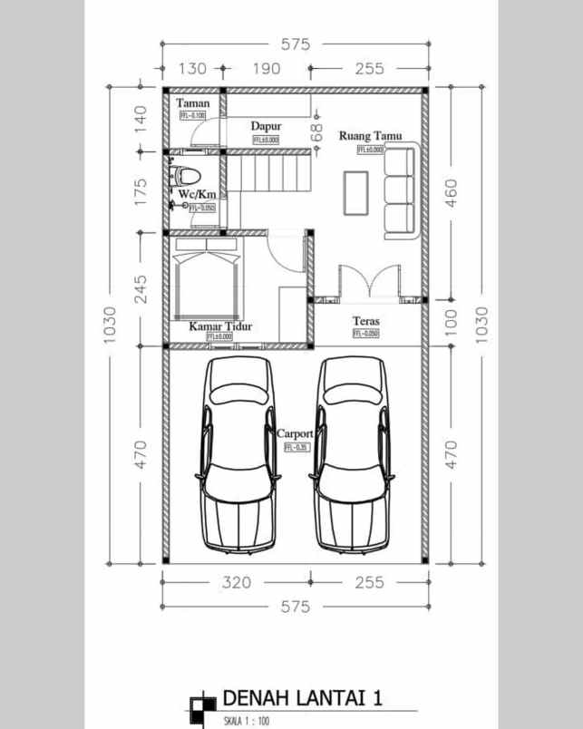cluster dalam komplek besar at tanah baru beji depok