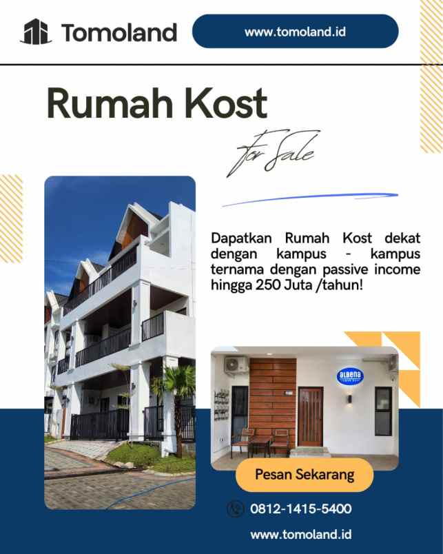 dijual kost jl chili jl perum joyo