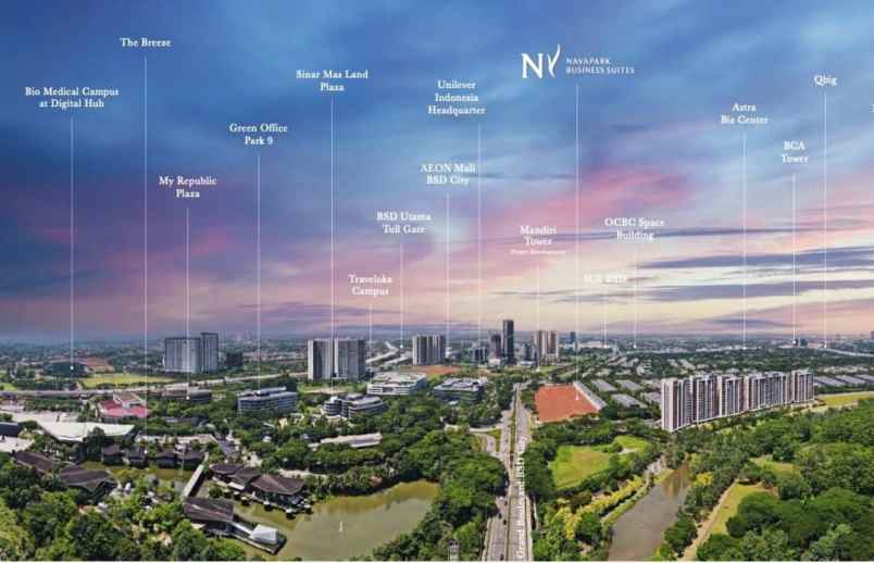 dijual navapark business suites bsd city