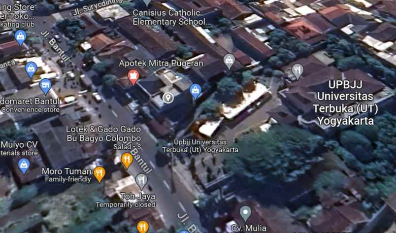 dijual ruko gudang kantor jl bantul no 91 rt 032 rw