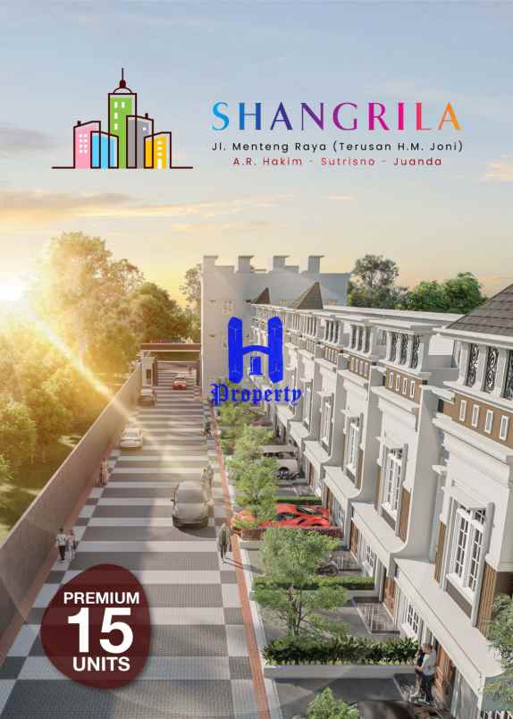 dijual ruko gudang kantor komplek shangrila jalan