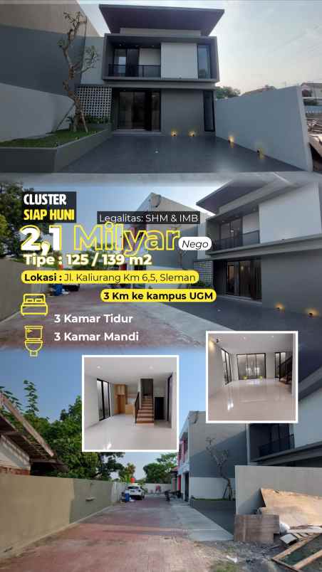 dijual rumah 3 km kampus ugm