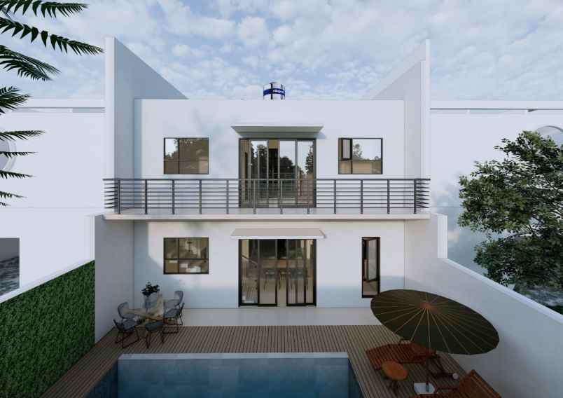 dijual rumah baru araya malang kolam renang pribadi