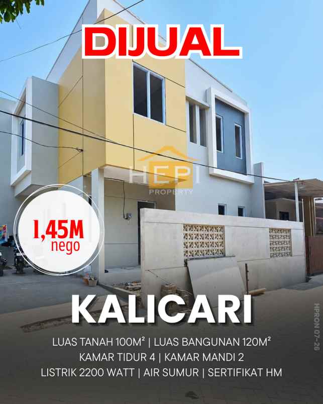 dijual rumah baru kalicari semarang