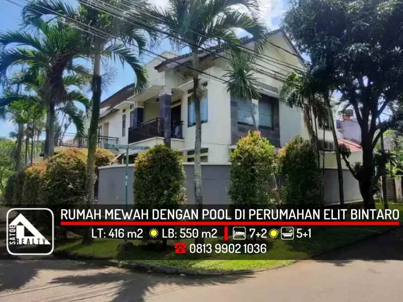 dijual rumah bintaro pesanggrahan