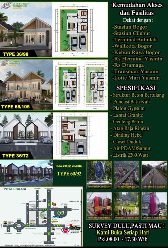 dijual rumah bubulak kec bogor bar kota