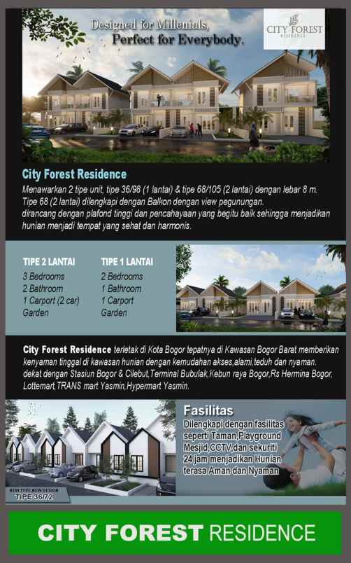 dijual rumah bubulak kec bogor bar kota