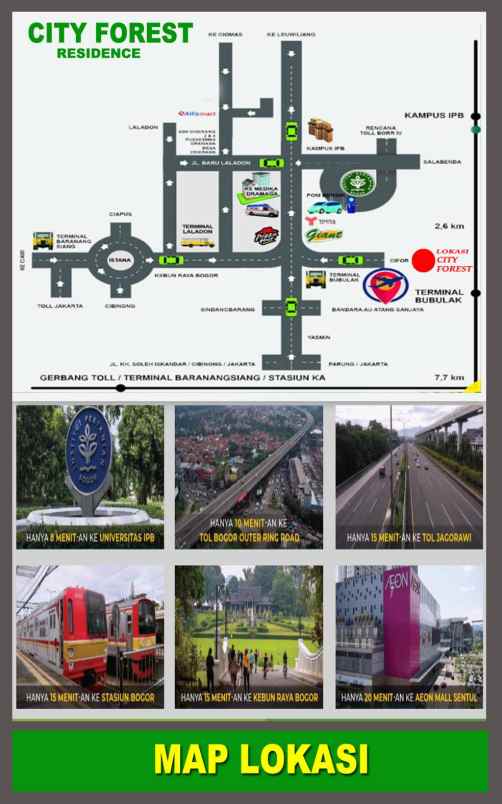 dijual rumah bubulak kec bogor bar kota