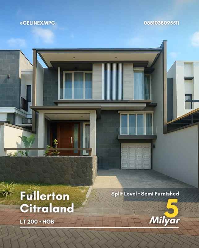 dijual rumah citraland