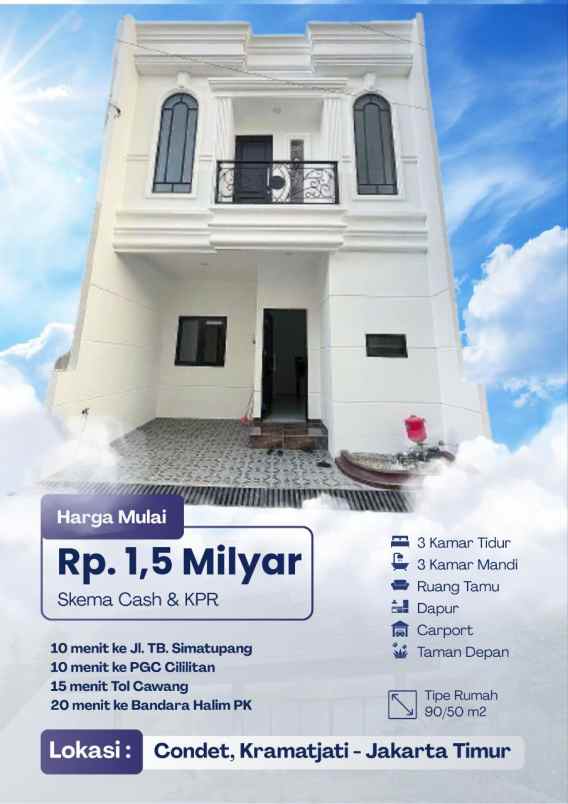 dijual rumah condet