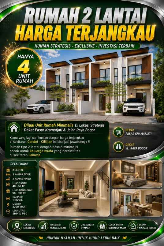 dijual rumah condet
