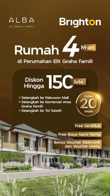 dijual rumah graha famili surabaya