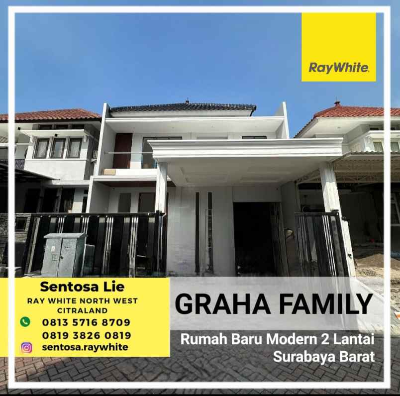 dijual rumah jalan graha famili