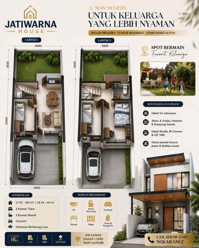 dijual rumah jatiwarna