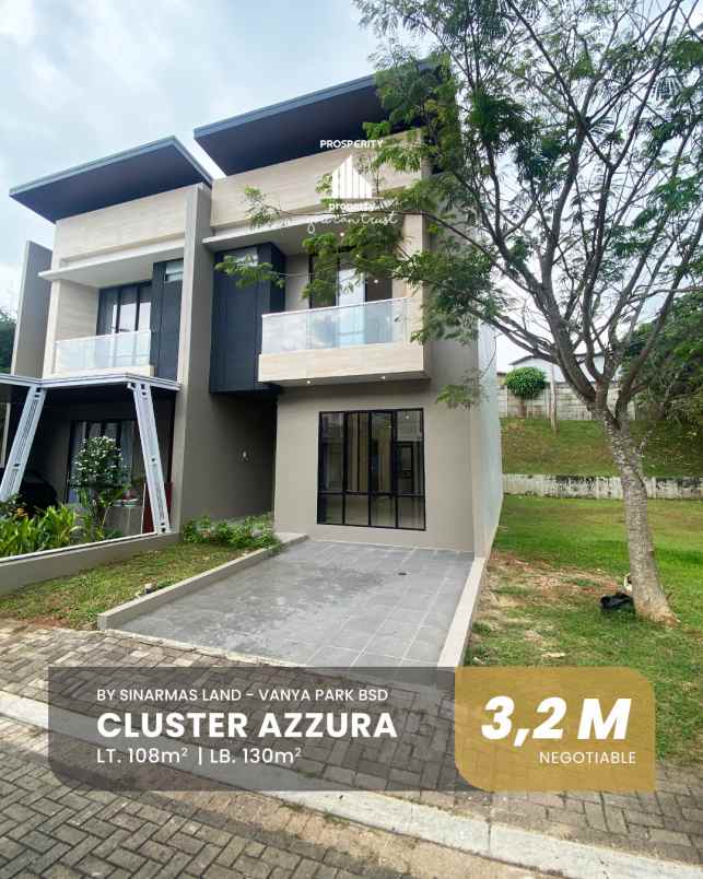 dijual rumah jl bsd raya vanya park