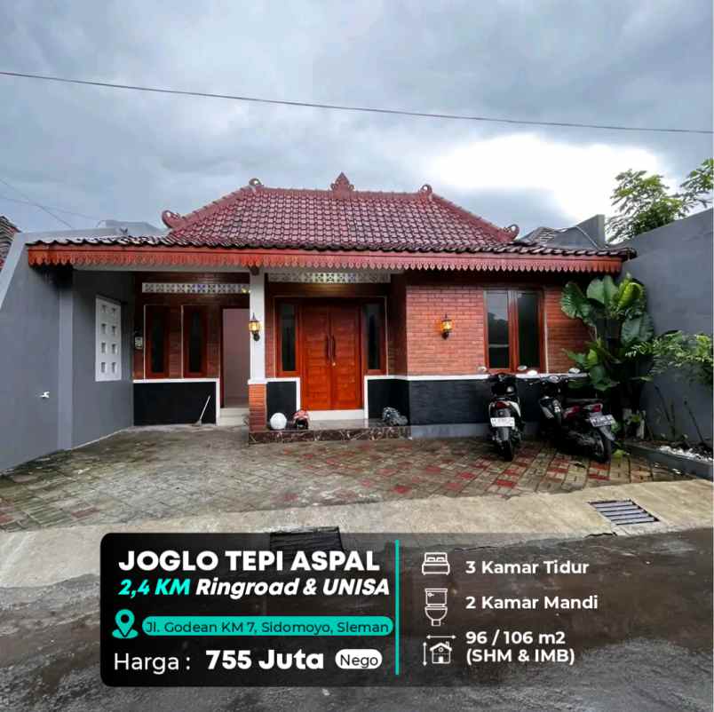 dijual rumah jl godean km 7