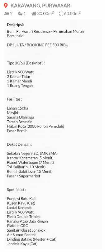 dijual rumah jl moch sodik sukasari