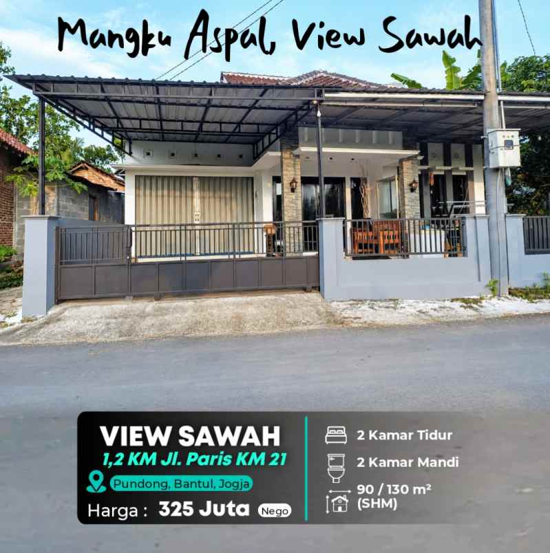 dijual rumah jl parangtritis km 21