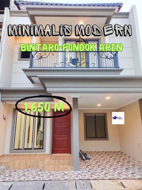 dijual rumah jl pondok aren