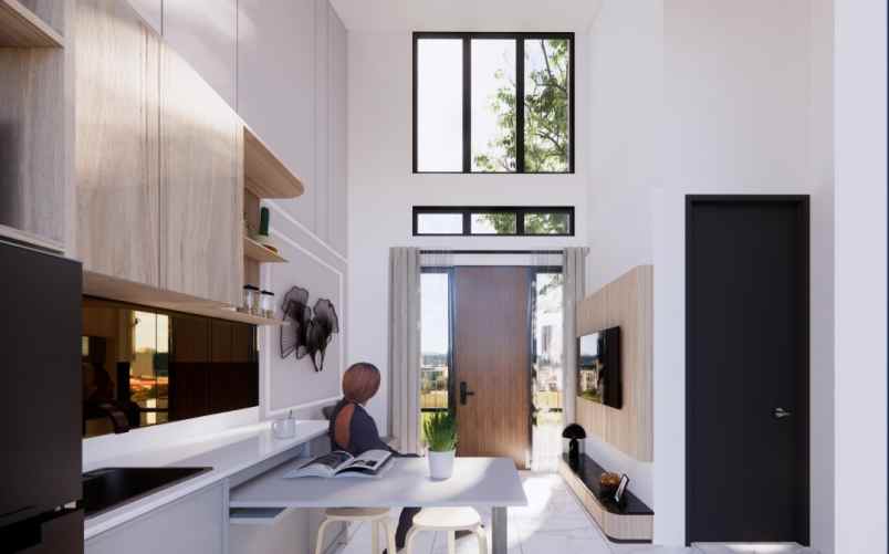 dijual rumah jl raya setu