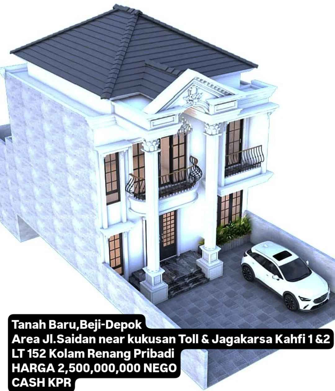 dijual rumah jl saidan tanah baru beji