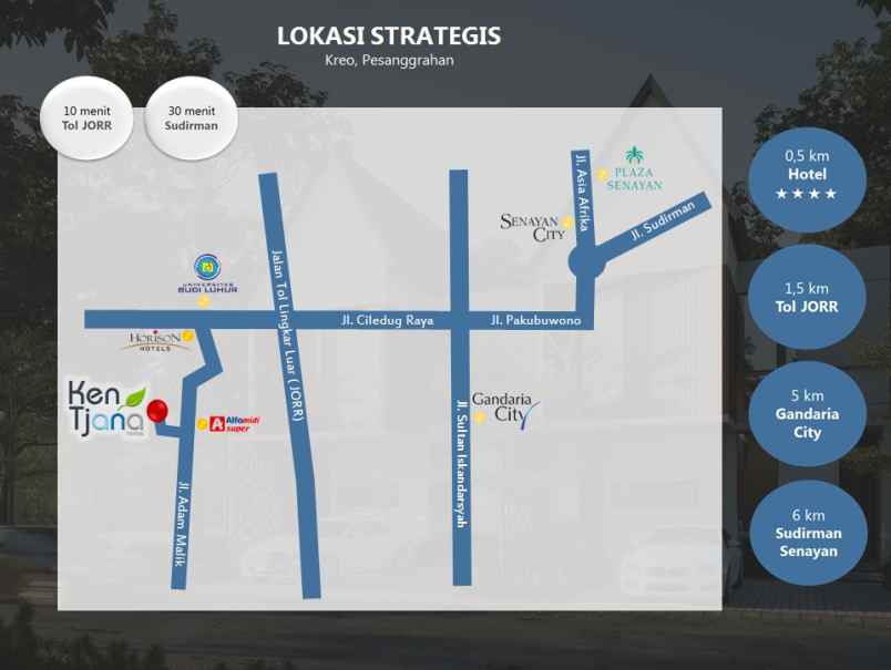 dijual rumah kreo selatan larangan kota