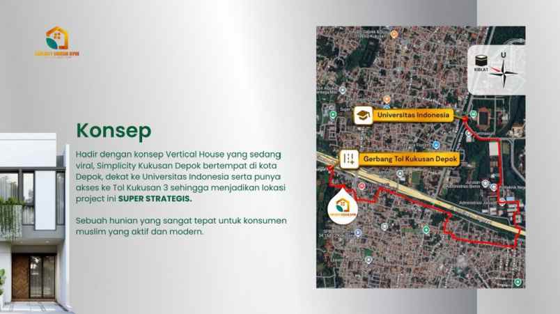 dijual rumah kukusan depok jawa barat