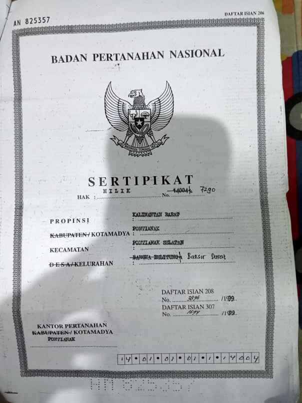 dijual rumah lokasi serdam kubu raya luas tanah 10x20