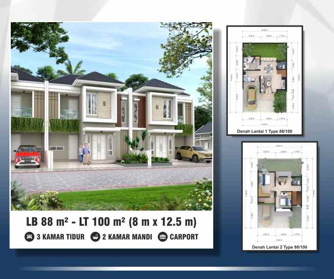 dijual rumah permata bangun jiwa regency