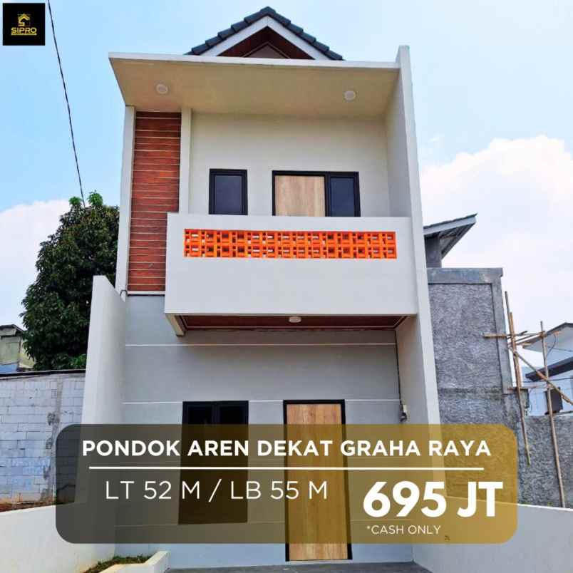 dijual rumah pondok aren