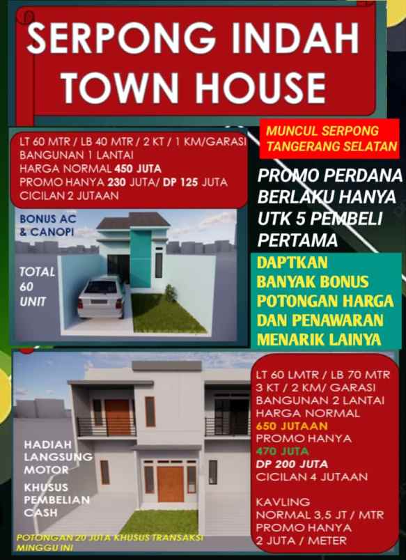 dijual rumah serpong tangsel