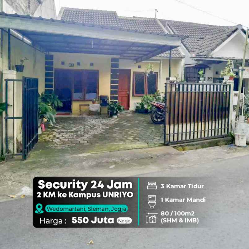 dijual rumah wedomartani