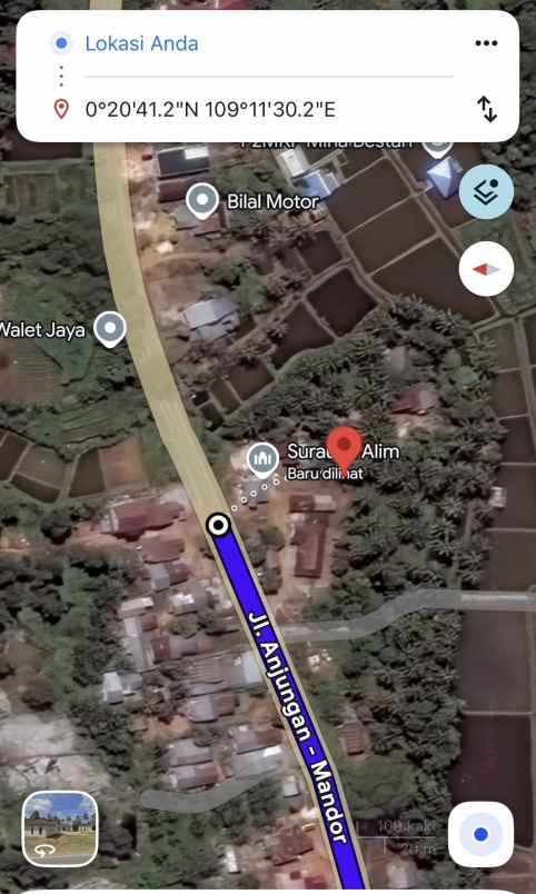 dijual tanah 85vr wm9 kepayang kab