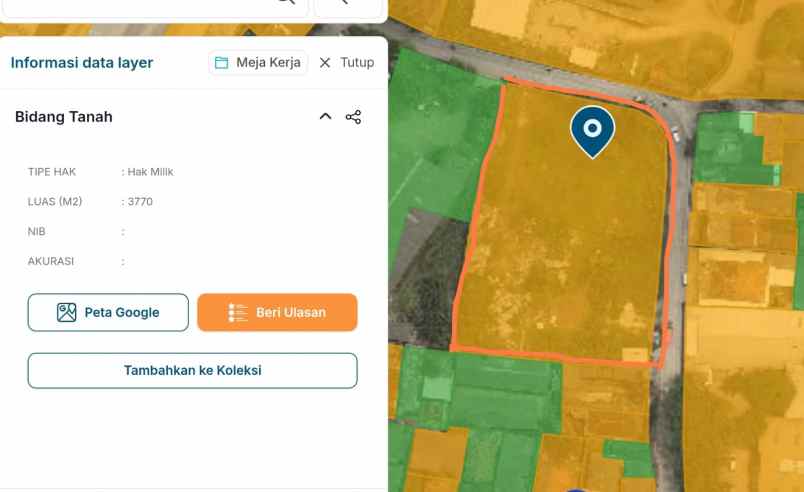 dijual tanah cileungsi