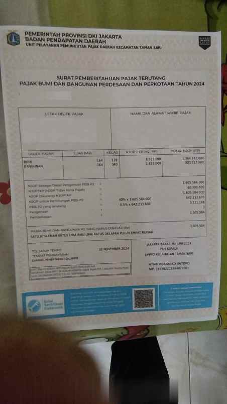 dijual tanah di taman sari maphar jakarta barat