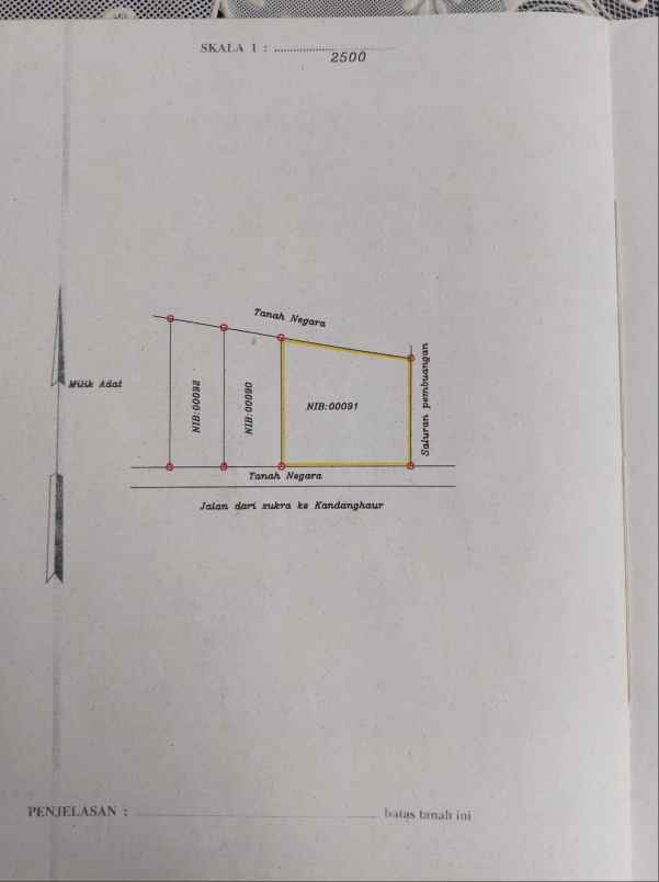 dijual tanah jalan pantura eretan
