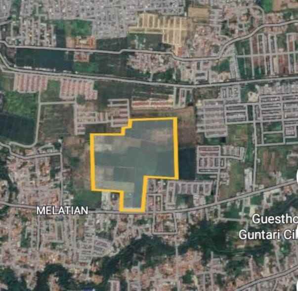 dijual tanah jalan raya jagawana